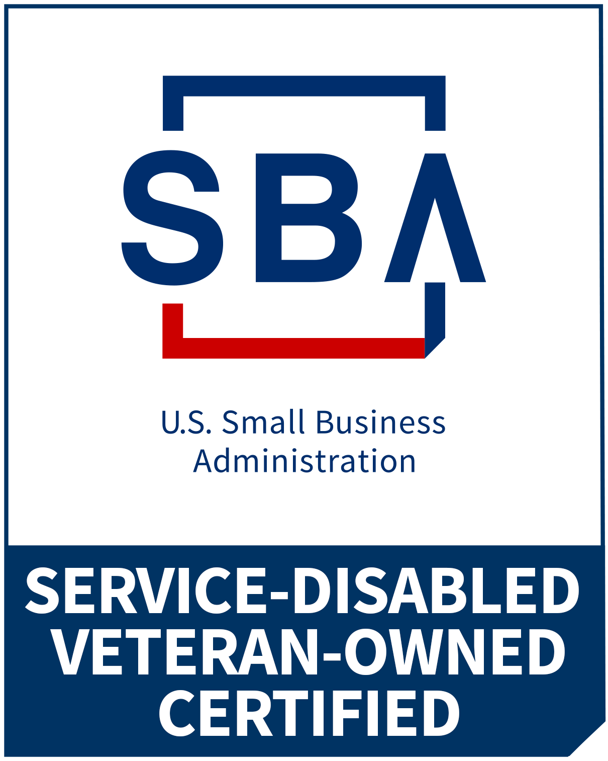 Service-Disabled Veteran Owned Certified Badge